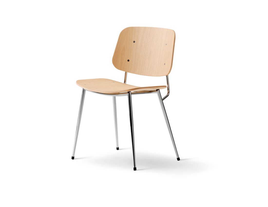 Søborg Metal Chair, Natural/Steel