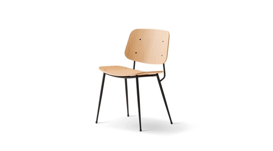 Søborg Metal Chair, Natural/Black