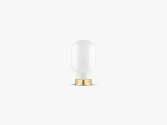 Amp Table Lamp Brass, White/Brass