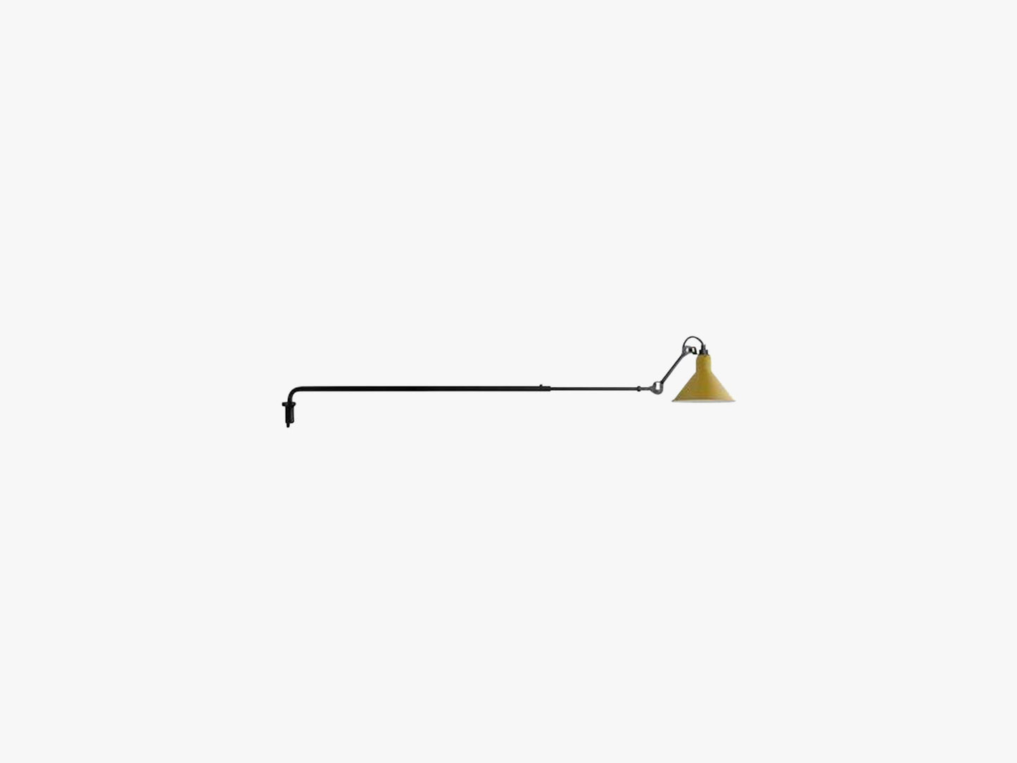 Lampe Gras N213, Mat Sort/Mat Gul