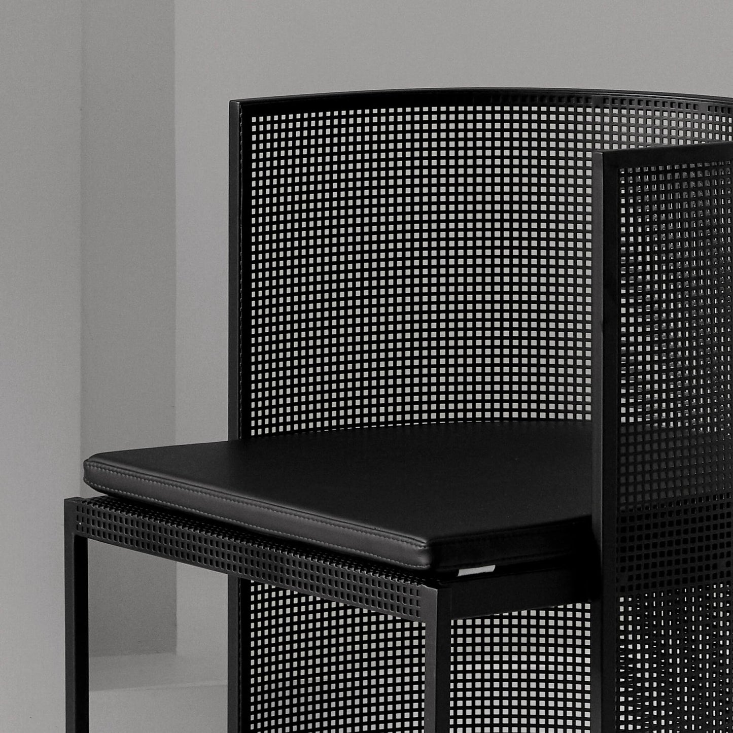 Cushion - Bauhaus Dining Chair, Black Leather