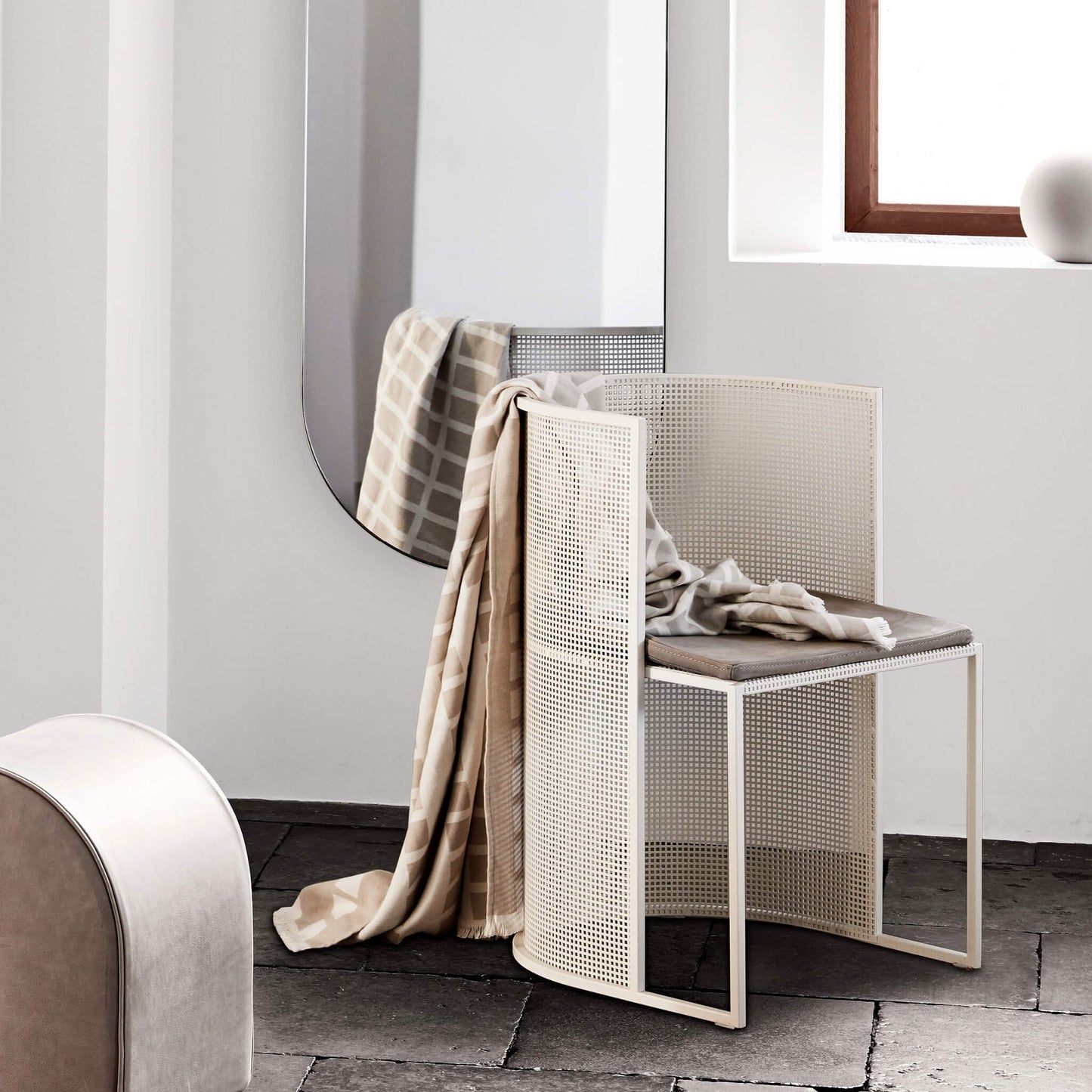 Bauhaus Dining Chair In/outdoor, Beige