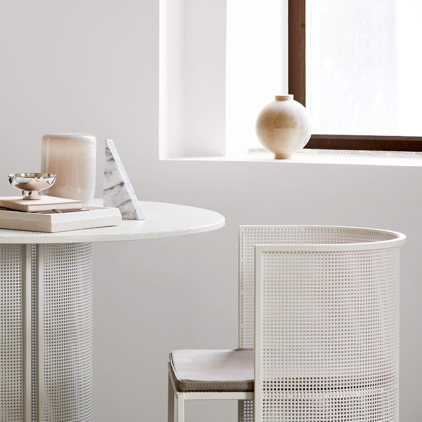 Bauhaus Dining Chair In/outdoor, Beige