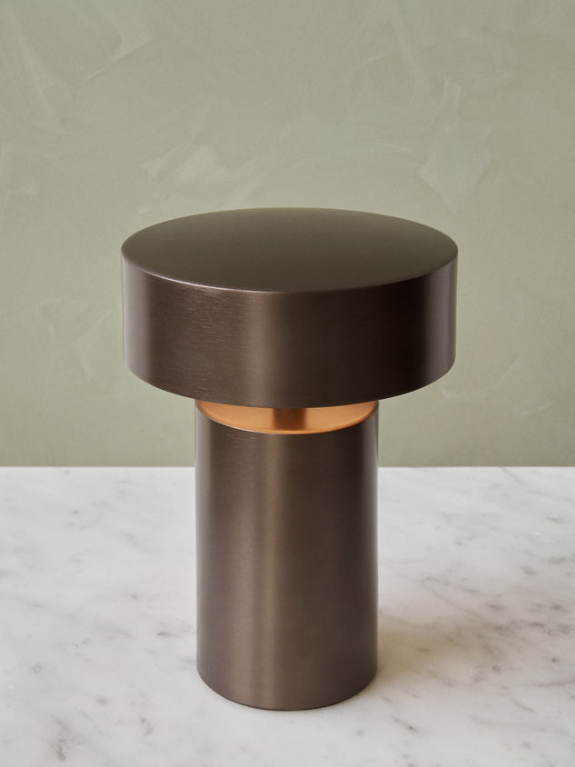 Column Table Lamp, Bronze