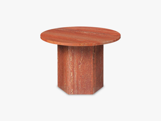 Epic Coffee Table - Red Travertine, Ø60