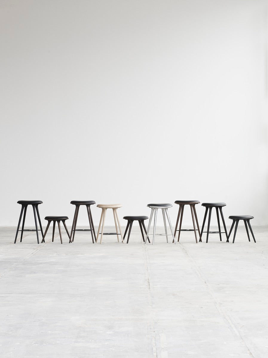 Low Stool, Sirka Grey Stained Beech H47
