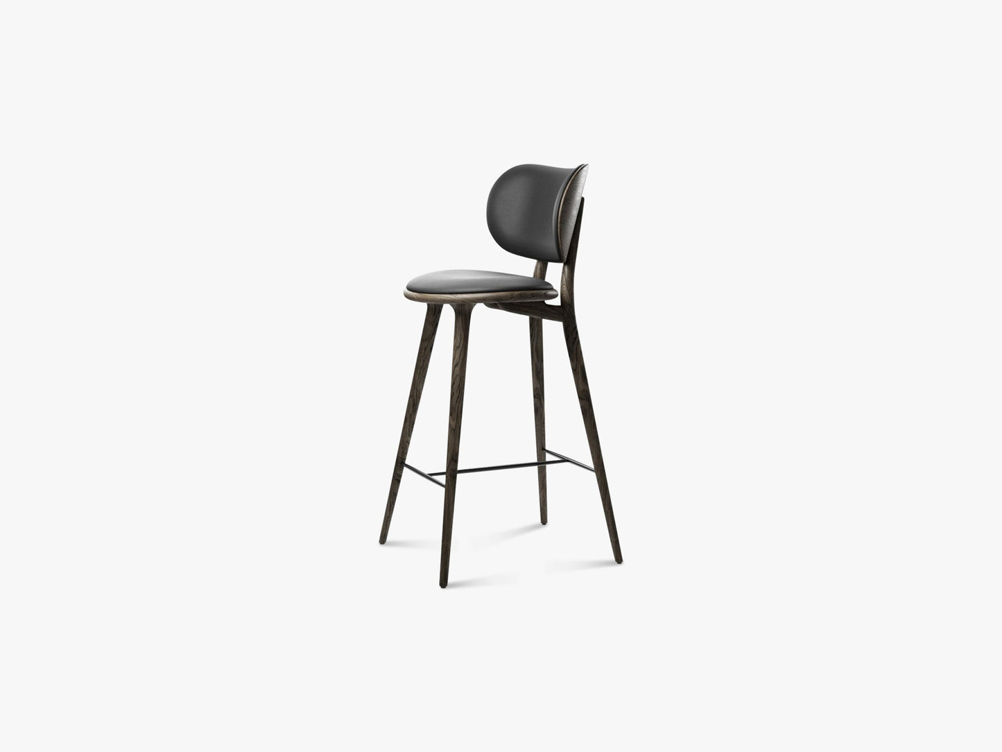 The High Stool Backrest 74 cm, Sirka Grey Oak