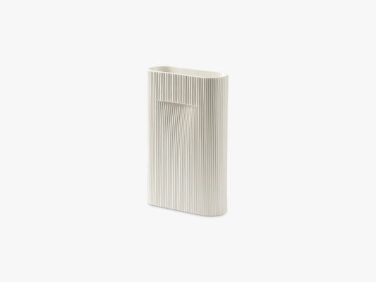 Ridge Vase, Off-white