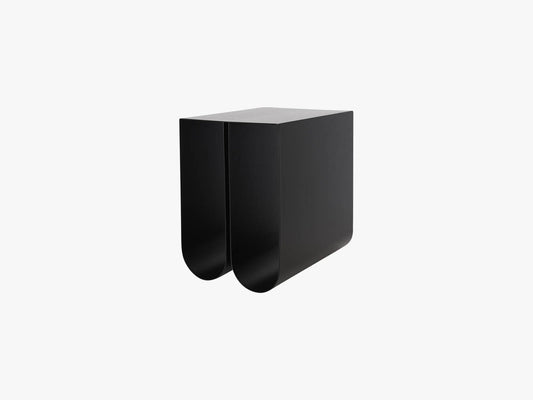 Curved Side Table, Black
