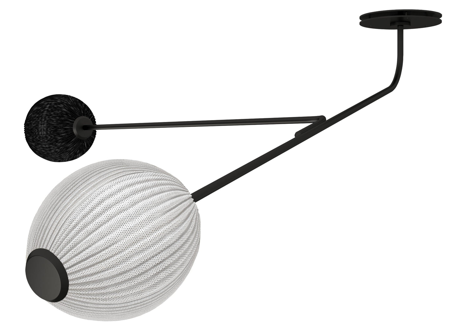 Satellite Wall Lamp, Black/White