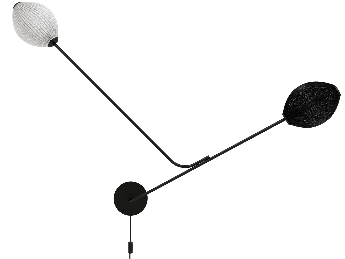 Satellite Wall Lamp, Black/White