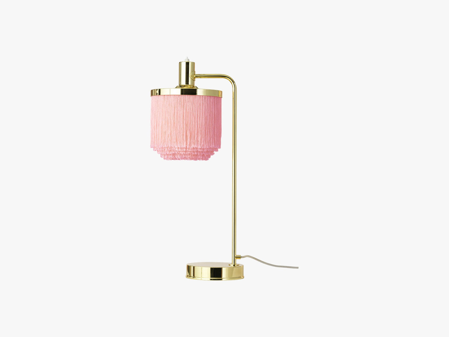 Fringe Table Lamp, Pale pink