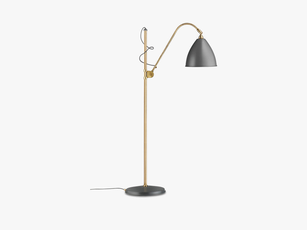 Bestlite BL3 Floor Lamp - Ø21 - Brass Base, Grey