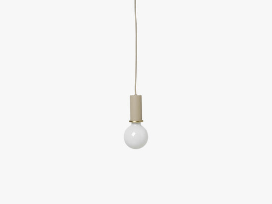 Socket Pendant Low, Cashmere