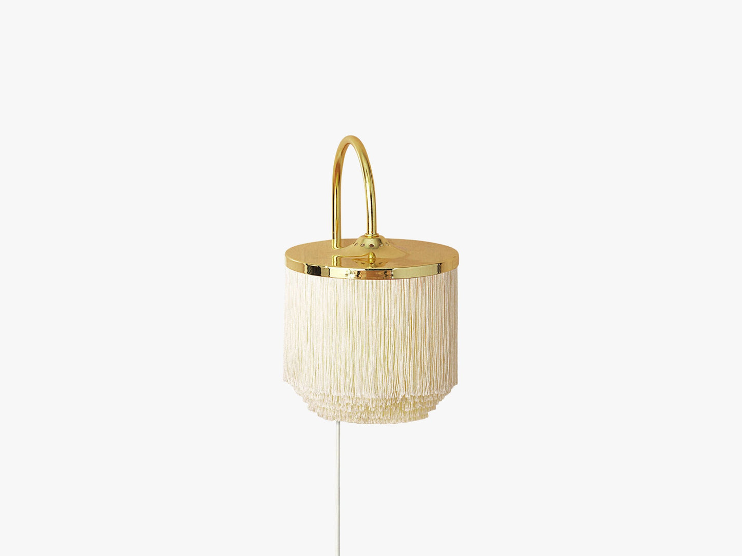 Fringe Wall Lamp, Cream white