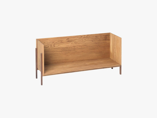 Stack Floor Shelf - Single, Oak/Walnut
