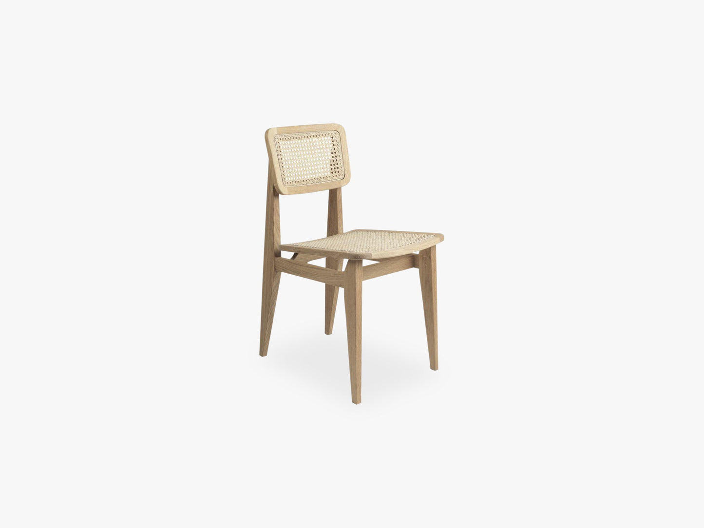 C-Chair Dining Chair - All French Cane, Oak Oiled