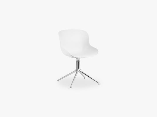 Hyg Chair Swivel 4L Alu, White