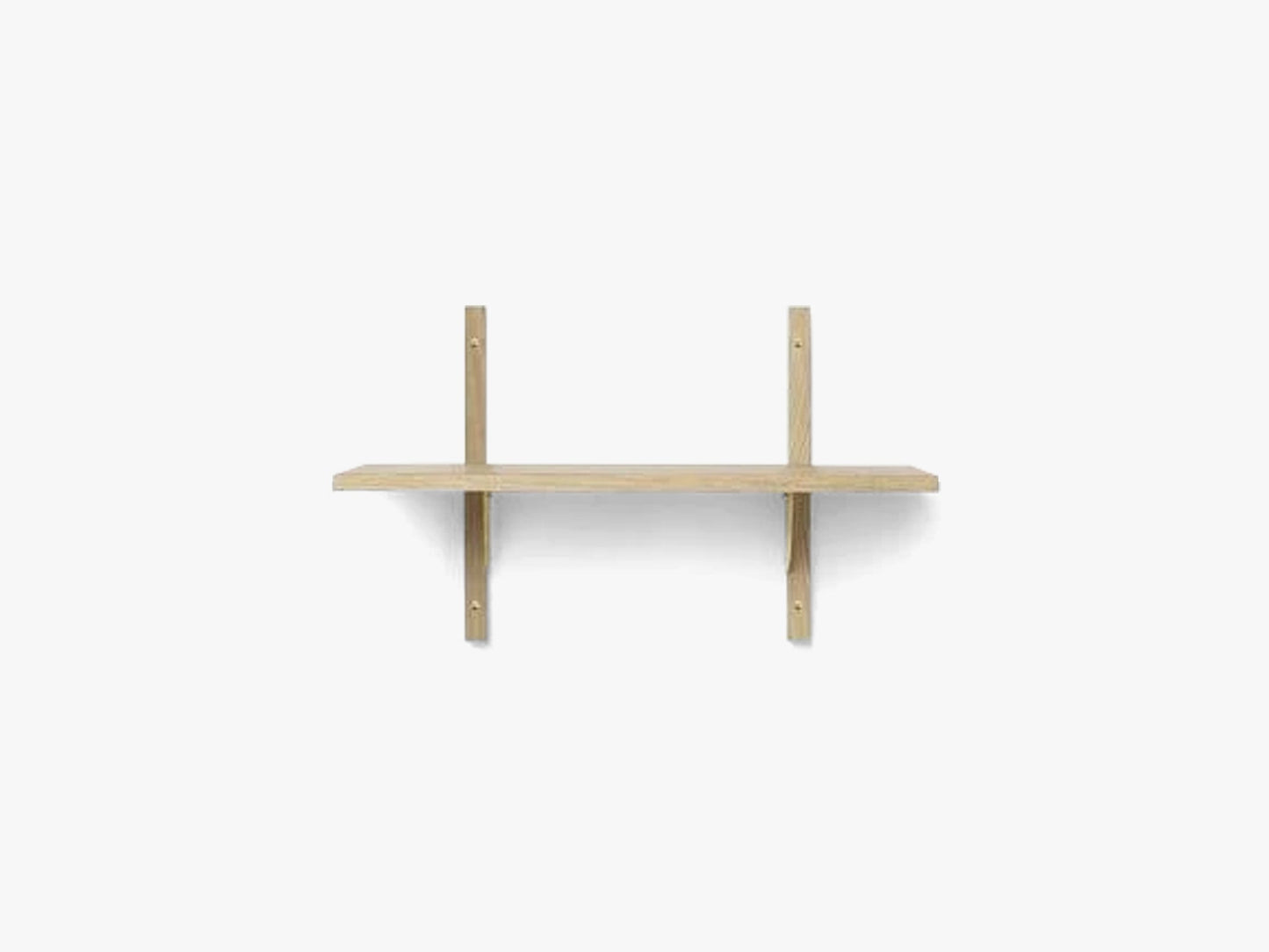 Sector Shelf S/N - Oak - Brass