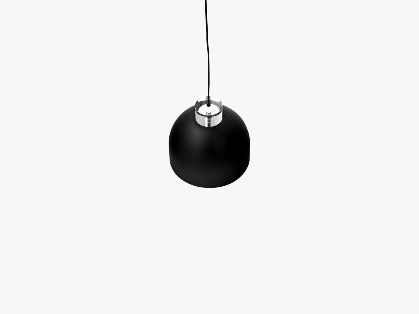 Luceo Round lamp, Black/Clear