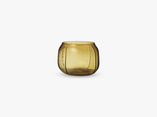 Step Vase H16 cm, Brown