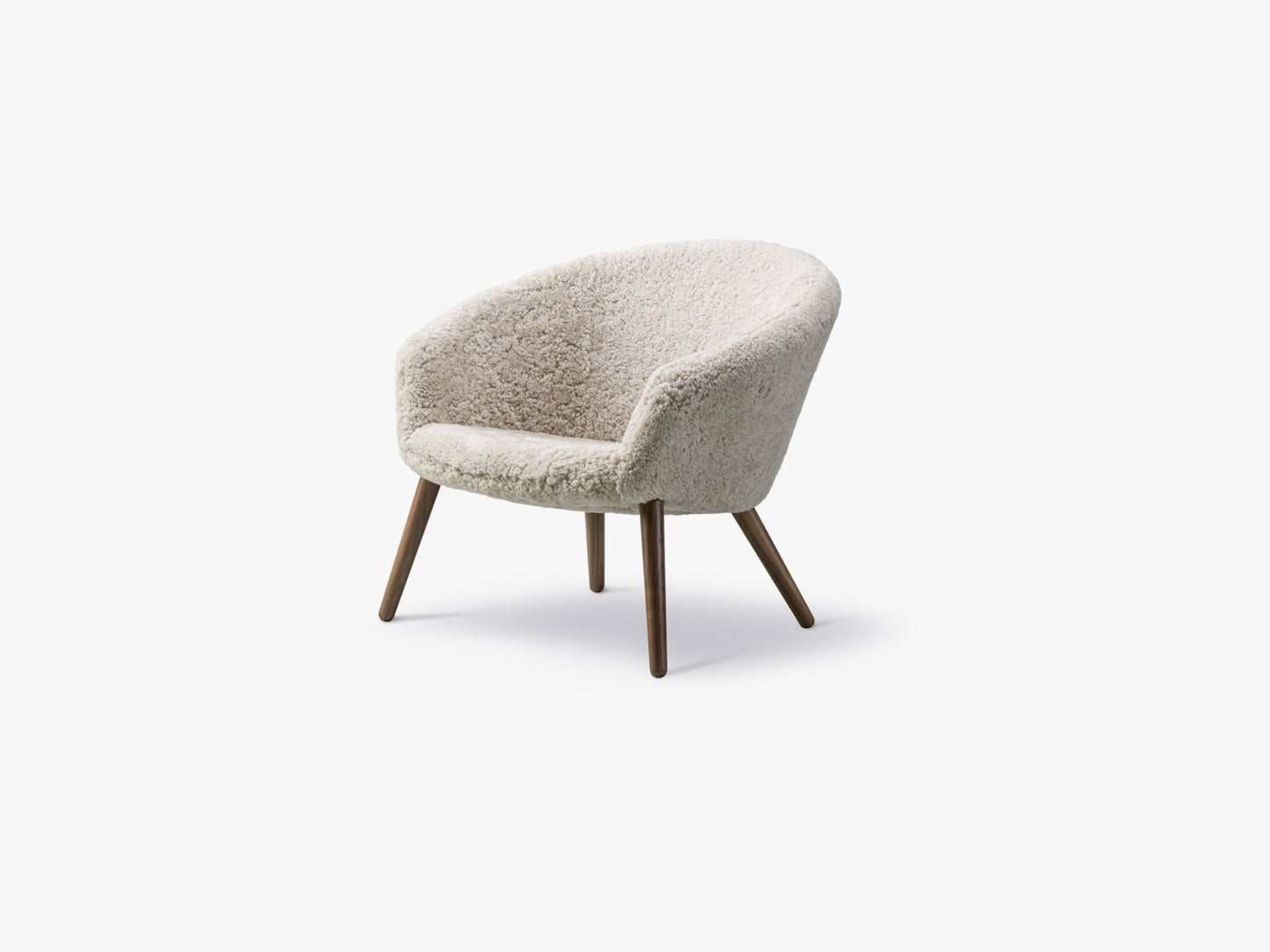Ditzel Lounge Chair, Sheepskin/Walnut