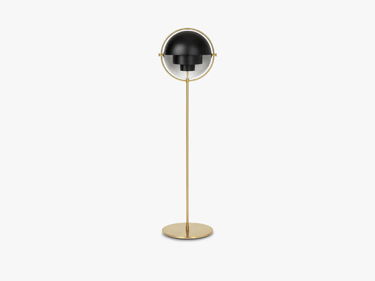 Multi-Lite Floor Lamp - Brass base, Black shade