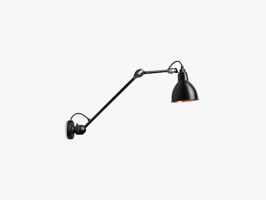 Lampe Gras N304 Hardwired L140, Mat Sort/Kobber