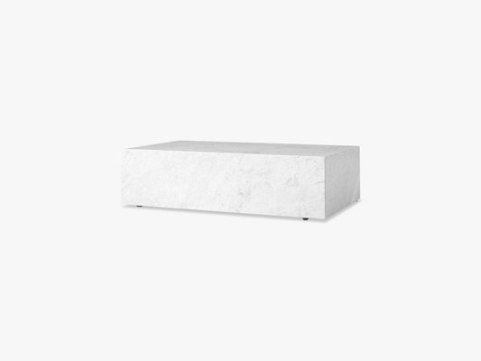 Plinth Low, Hvid Marmor