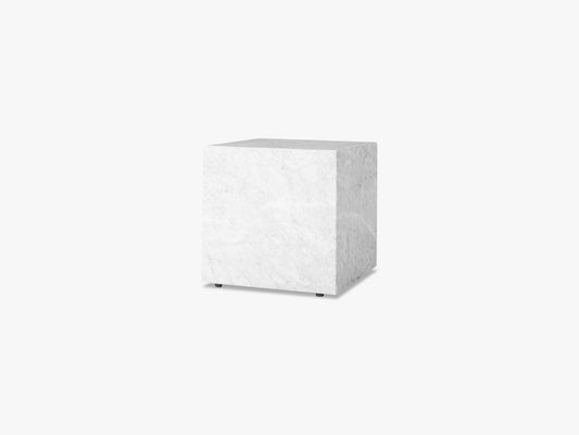 Plinth Cubic, Hvid Marmor
