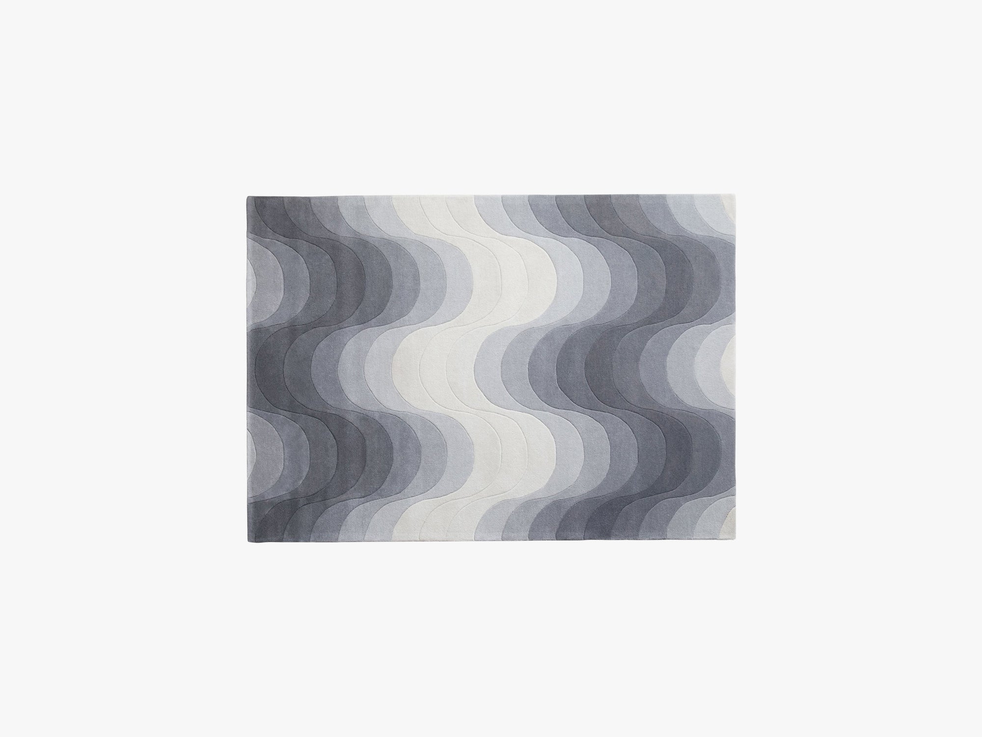 Wave Rug, Grey Gulvtæpper fra Verpan – Moodings