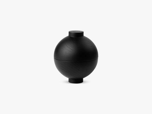 Wooden Sphere, Black