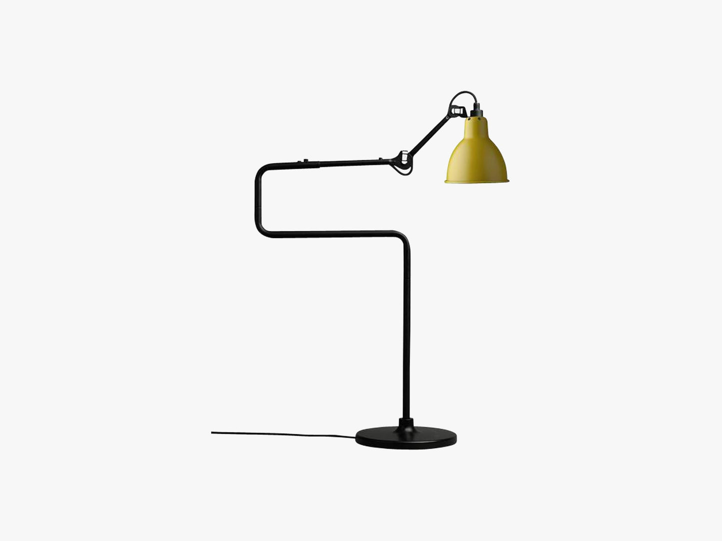 Lampe Gras N317, Mat Sort/Mat Gul