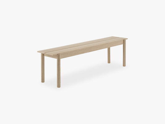 linear Wood Bench - 170 X 34cm, Oak