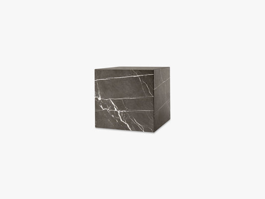 Plinth Cubic, Brown Grey Marble