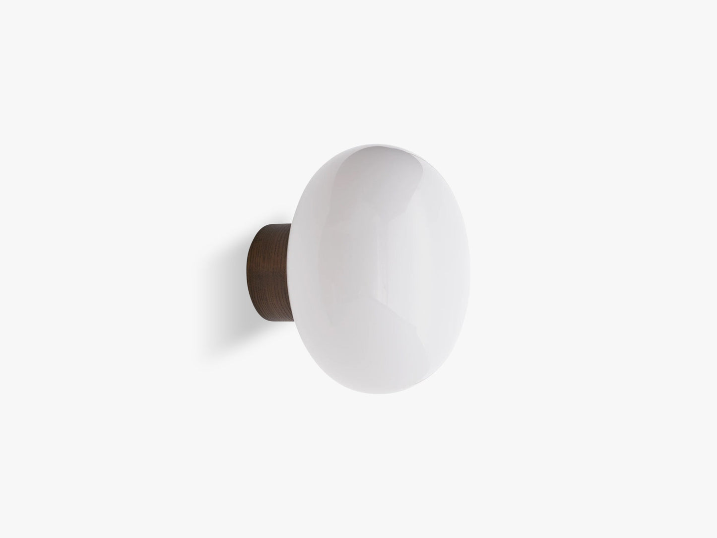 Karl-Johan Wall Lamp, Smoked oak / Opal Glass