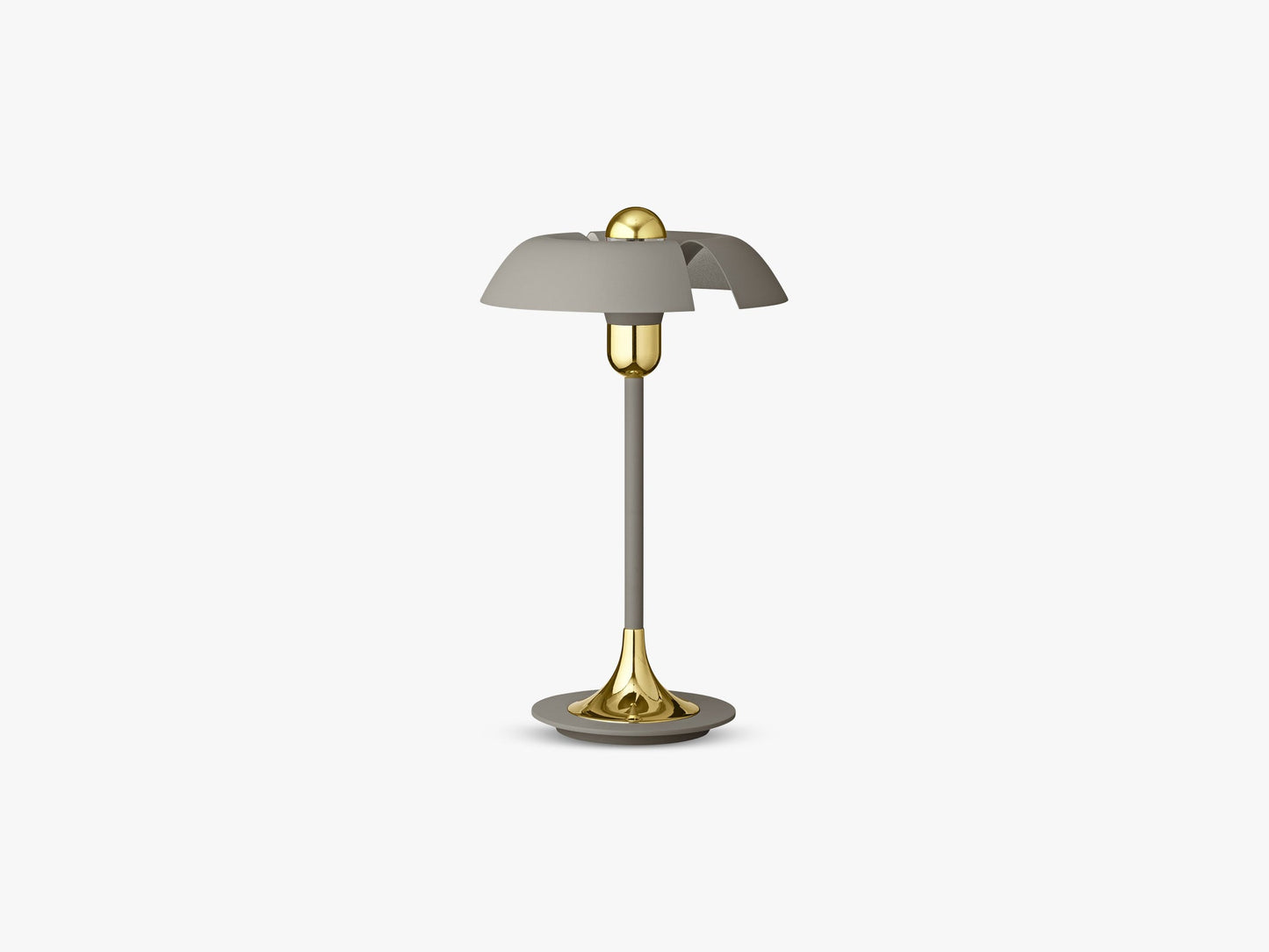 CYCNUS Table Lamp, Taupe/Gold