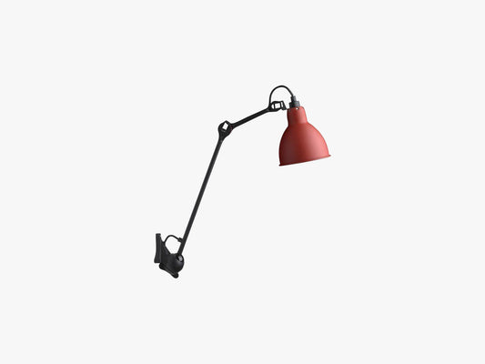 Lampe Gras N222, Mat Sort/Mat Rød