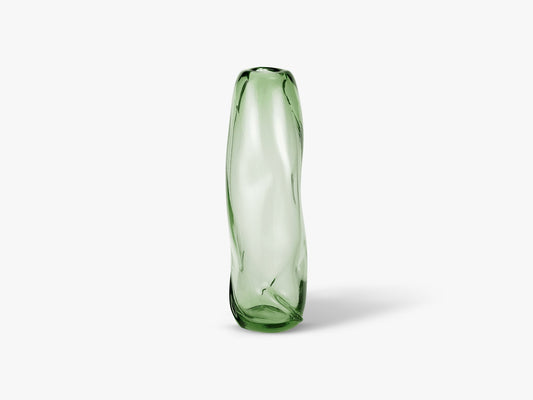 Water Swirl Vase - Tall Recycled, Clear