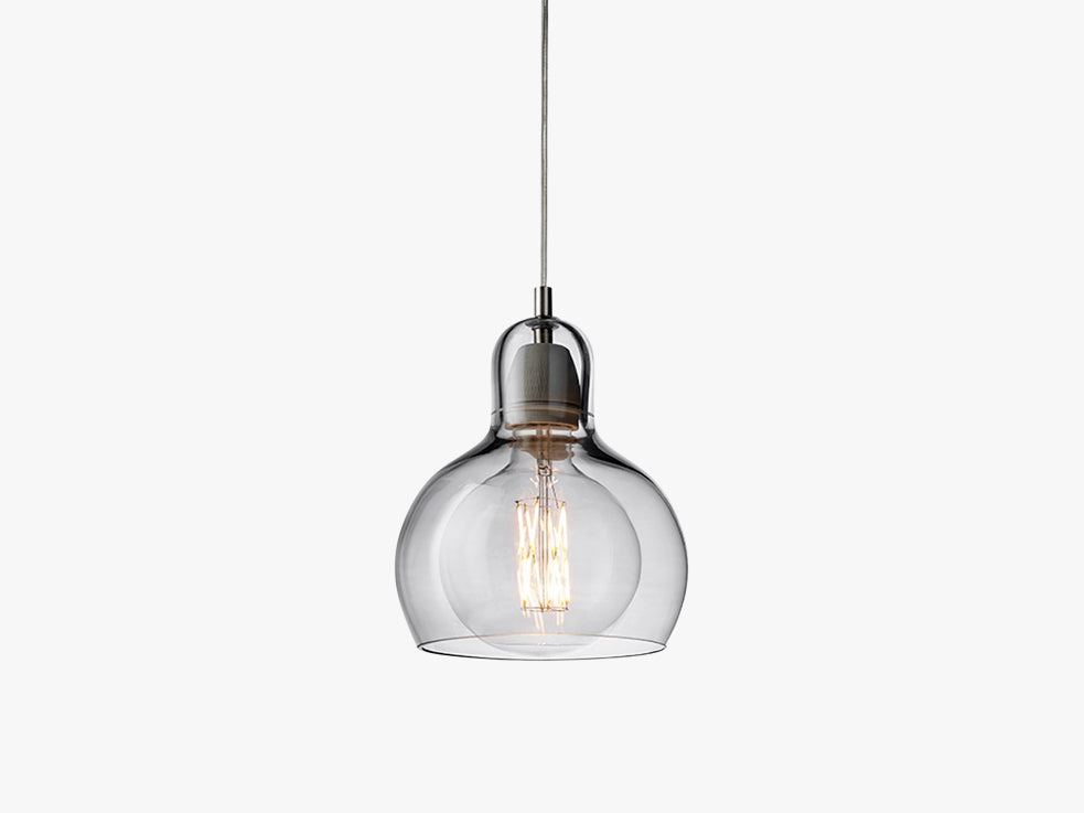 Mega Bulb Pendant - SR2, Silver w clear cable