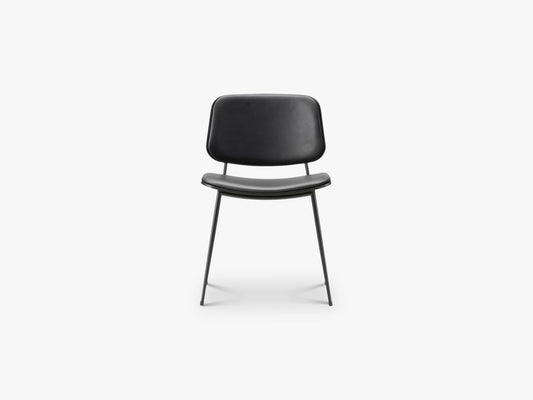 Søborg Metal Chair w upholstering, Black