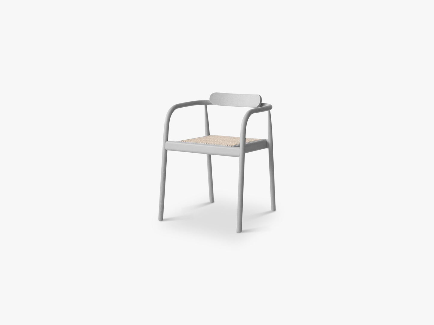 AHM chair - cane seat, Stained Ash Grey