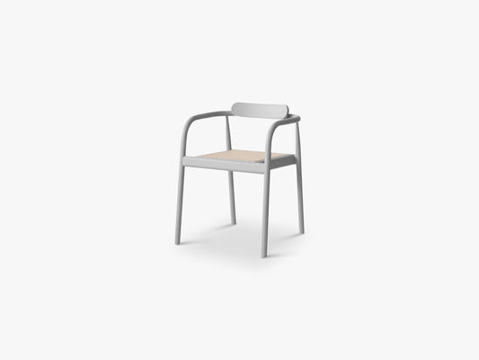 AHM chair - cane seat, Stained Ash Grey