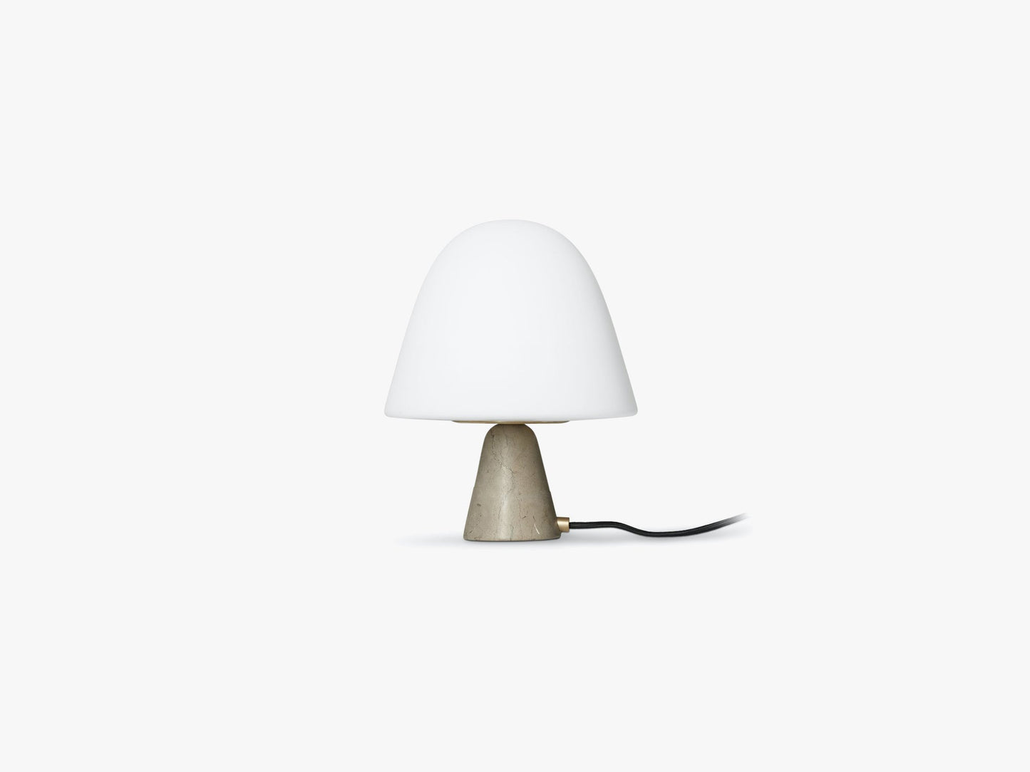 Meadow Lamp, Limestone/Opal Glass/White