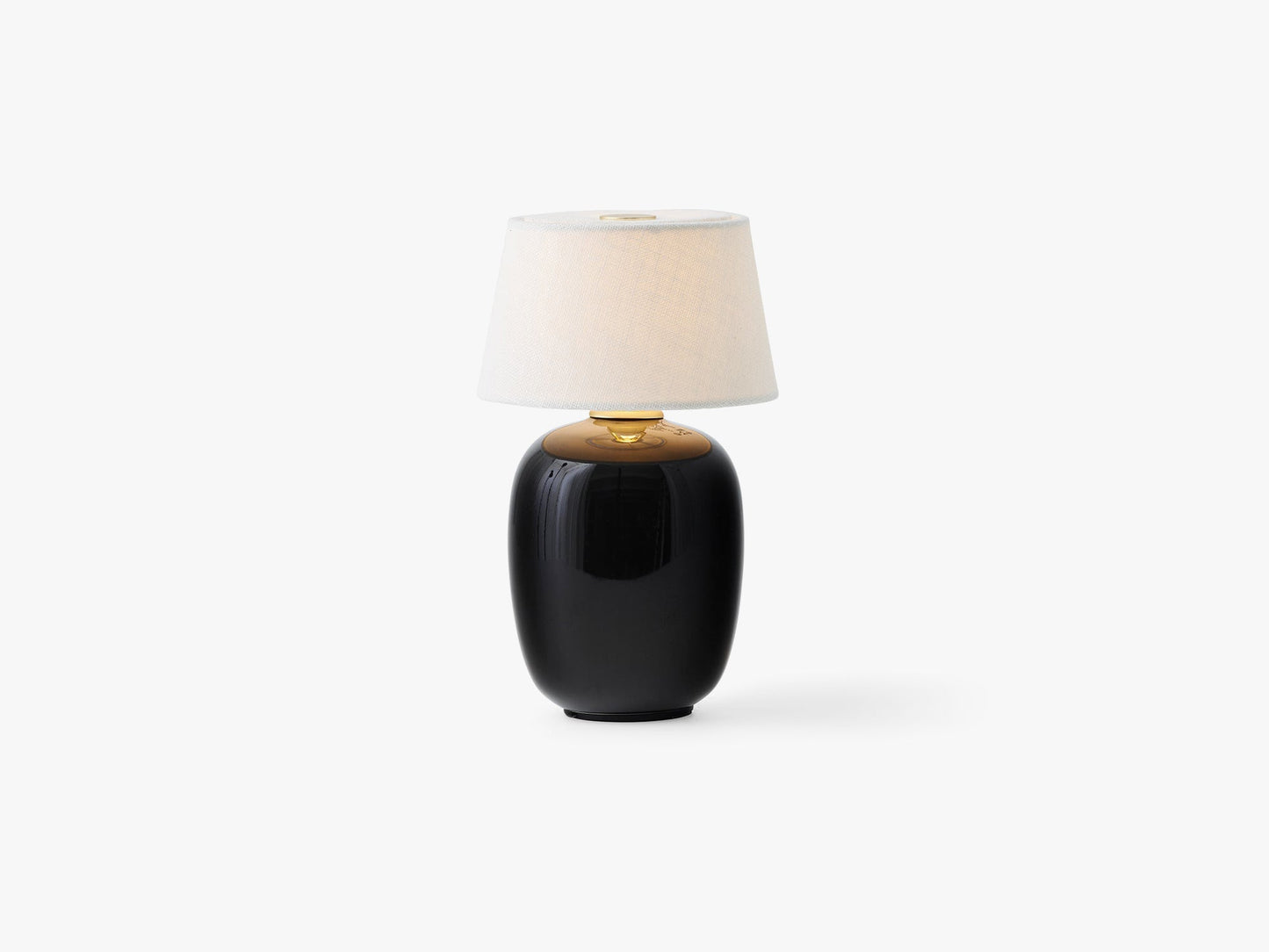 Torso Table Lamp - Portable, Black