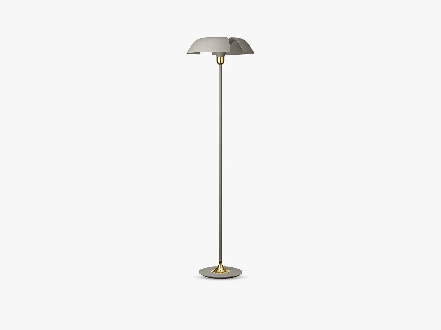 CYCNUS Floor Lamp, Taupe/Gold