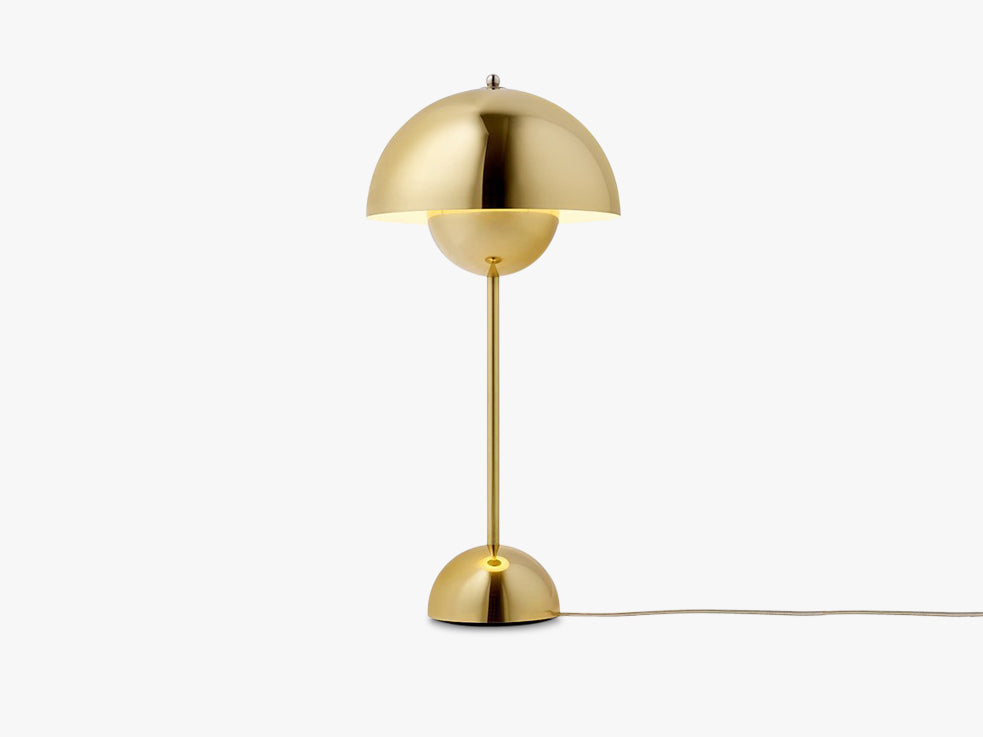 Flowerpot Table Lamp - VP3, Polished Brass