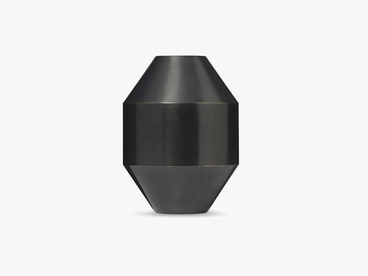 Hydro Vase H30, Black Oxidised Brass