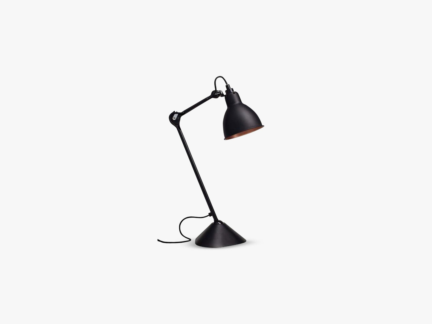 Lampe Gras N205, Mat Sort/Mat Sort/Kobber