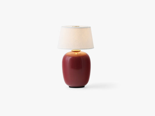 Torso Table Lamp - Portable, Ruby